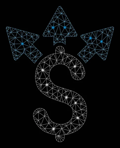 Flare Spotlar ile flare mesh ağ bölünmüş ödeme