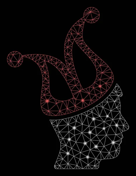 Flare Örgü Tel Çerçeve Joker Guy Flare Noktalar ile