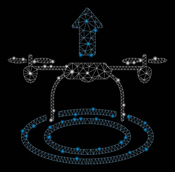 Işık Spotları ile Flare Mesh Ağ Start Drone