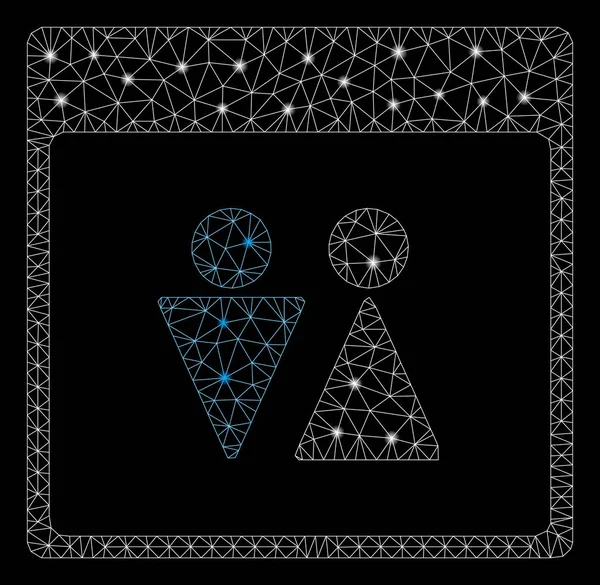 Flash Spotlu Parlak Örgü 2d Wc Persons Takvim Sayfası