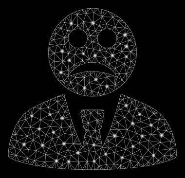 Işık Noktalar ile Parlak Örgü 2d Sad Boss