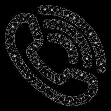 Flash Spotlu Parlak Kafes Ağ Telefon Zili