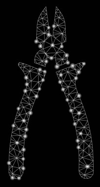 Flaş Spotlar ile Parlayan Örgü 2d Nippers