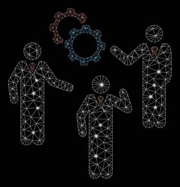 Flaş Spotlu Parlak Örgü Tel Çerçeve Planı