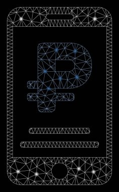 Flare Örgü Tel Çerçeve Rouble Mobil Ödeme Flare Spotlar ile
