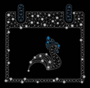 Flare Örgü Tel Çerçeve Horoz Takvim Günü Flare Spotlar ile