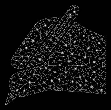 Flare Örgü Tel Çerçeve İşaretnoktaları ile El Abone