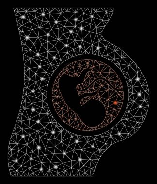 Flare Spotlar ile Flare Mesh Ağ Gebelik