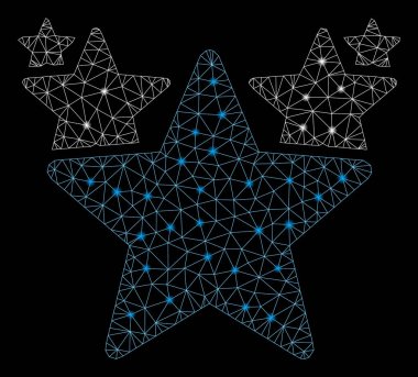 Flare Mesh Ağ Yıldız Flare Spotlar ile Parade Hit