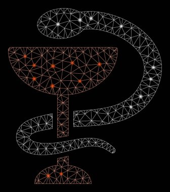 Flare Spotlu Fişek Kafes Tel Çerçeve Yılan Kupası