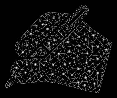 Işık Lekeleri ile Flare Örgü Tel Çerçeve İmza El