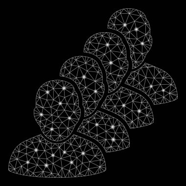 Flare Mesh Ağ İnsanlar Kuyruk Parlama Noktalar ile