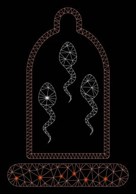 Flash Spotlu Parlak Örgü Ağ Sperm Koruması