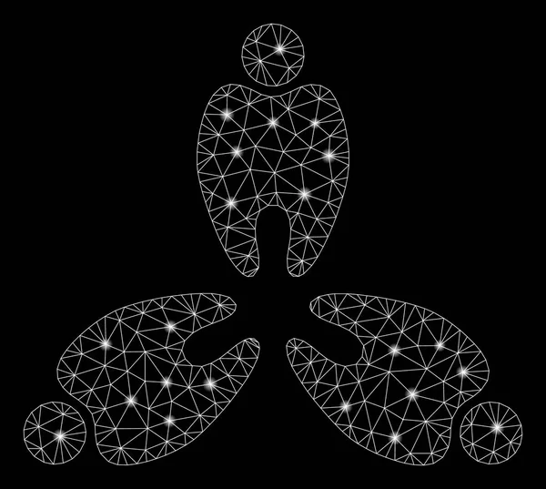 Işık Lekeleri ile Parlak Mesh 2d Stomatoloji