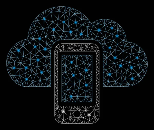 Işık Noktalı Parlak Kafes Ağ Akıllı Telefon