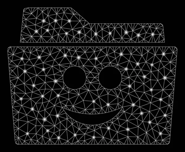 Flare Spotlu Fişek Kafes Tel Çerçeve Gülümseme Klasörü