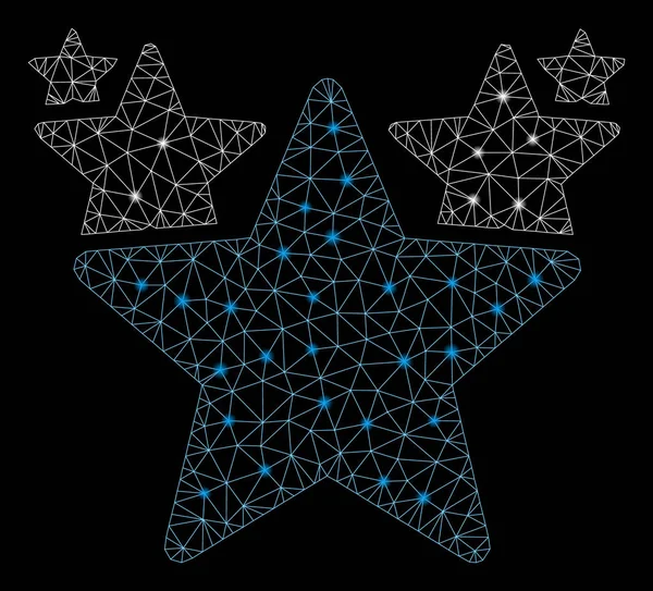 Flare Mesh Ağ Yıldız Flare Spotlar ile Parade Hit