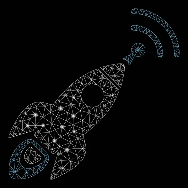 Flash Spotlu Parlak Örgü Karkas Uzay Roket Radyo Çevirisi