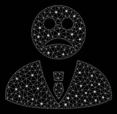 Işık Lekeleri ile Parlak Örgü Tel Çerçeve Sad Manager