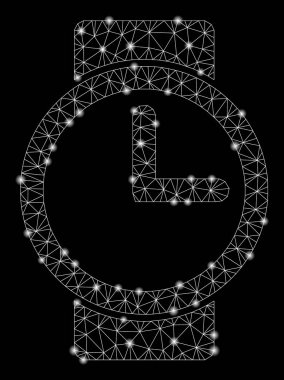 Parlama Spotlu Parlayan Örgü Tel Çerçeve Saatleri