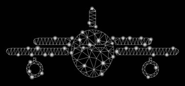 Flaş Spotlu Parlayan Örgü 2d Düzlem