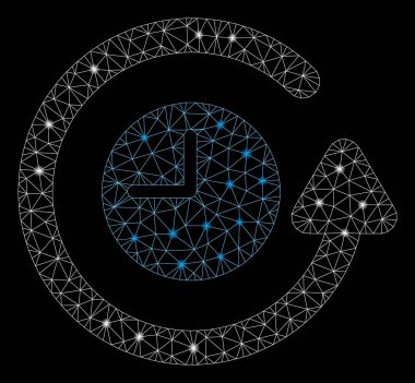 Flare Mesh 2d Geri Saat Parlama Noktalar ile