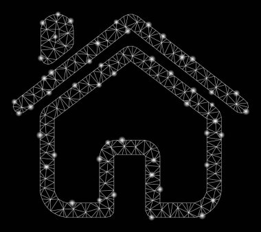 Işık Lekeleri ile Parlak Örgü Karkas Ev