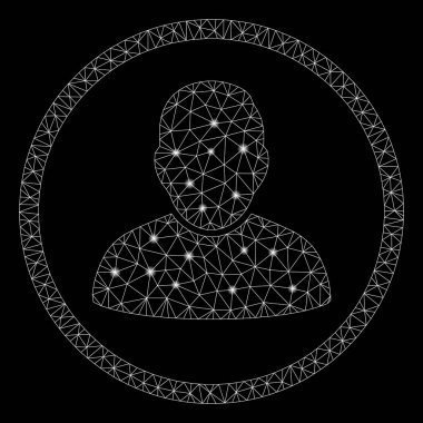 Flare Mesh Karkas Yuvarlak Kullanıcı Parlama Noktalar ile