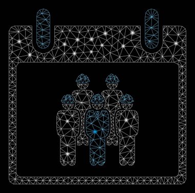 Flare Mesh Karkas Personel Takvim Günü Flare Spotlar ile