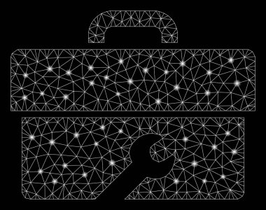 Parlama Noktaları ile Parlak Örgü Ağ Araç Kutusu