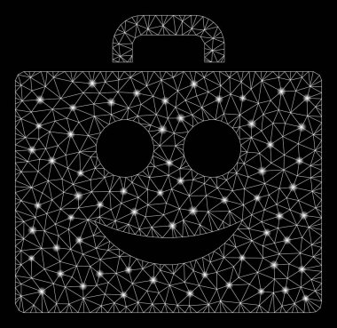 Flash Spotlu Parlak Örgü Tel ÇerçeveLi Gülümseme Kılıfı