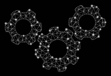 Flare Spotlu Fişek Kafes Tel Çerçeve Sistemi Dişlileri