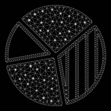 Flare Spotlu Fişek Kafes Tel Çerçeve Pasta Grafiği