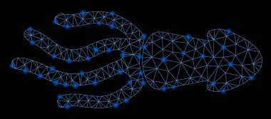 Flare Mesh Karkas Kalamar Fişek Noktalar ile