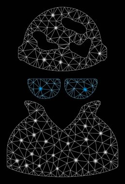 Flare Örgü Tel Çerçeve Spotlar ile Benekli Spy