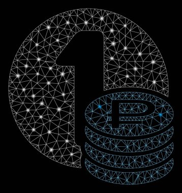 Flare Mesh Karkas Rouble Sikkeler Flare Noktalar ile