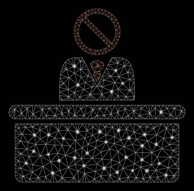 Flare Mesh Ağ Aptal Katip Flare Noktalar ile