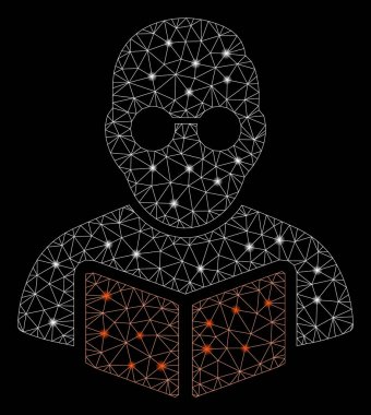 Flare Mesh Karkas Öğrenci Okuma Kitabı Flare Spotlar ile