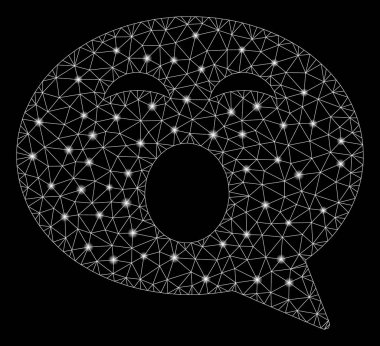 Flare Mesh Ağ Sleepy Smiley Mesaj Flare Noktalar ile