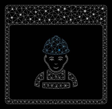 Flare Mesh 2d İşçi Takvimi Sayfası Parlama Spotları ile