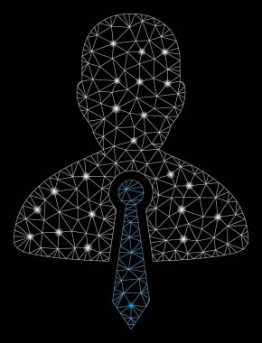 Flare Mesh 2d Avukat Kravat Flare Noktalar ile