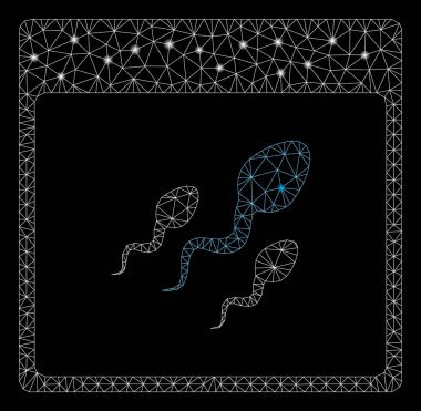 Flare Mesh Ağ Spermatozoids Takvim Sayfası Flare Noktalar ile