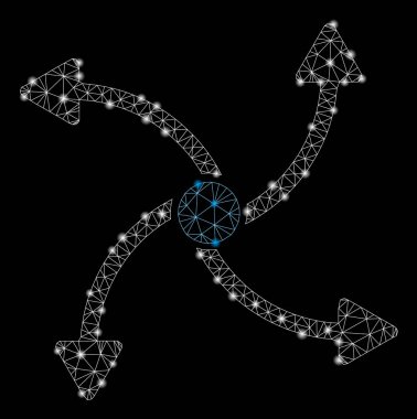 Flare Mesh 2d Out Girdap Yönü Ile Flare Noktalar