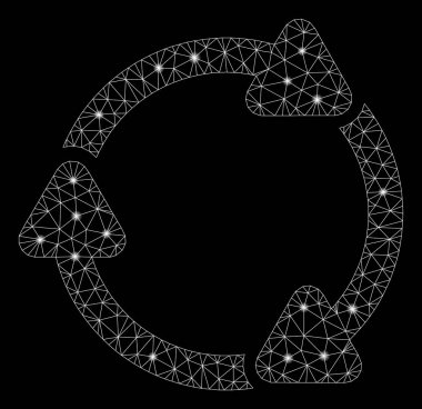 Flare Mesh Ağ Flare Noktalar ile Cw döndürme