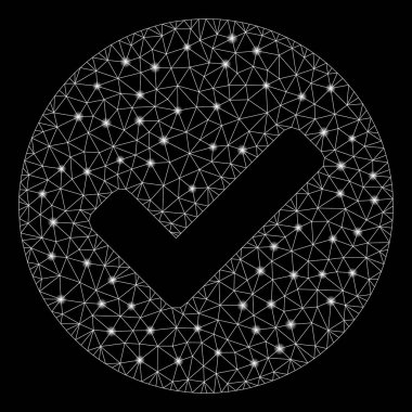 Parlama Örgü Tel Çerçeve Evet Flaş Spotlar ile Tick