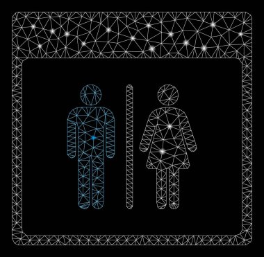 Flash Spotlu Parlak Örgü Ağ Tuvalet Kişiler Takvim Sayfası