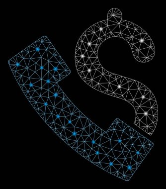 Flare Spotlar ile Flare Mesh Ağ Ankesörlü Telefon