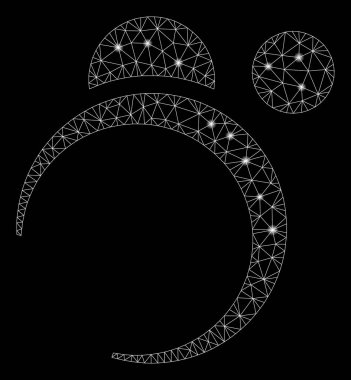 Flash Spotlu Parlak Örgü Karkas Alanı