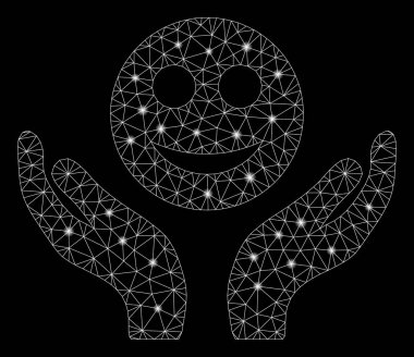 Flash Spotlu Parlak Örgü 2d Smile Care Hands
