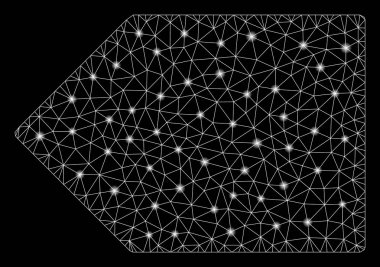 Flare Spotlu Fişek Kafes Tel Çerçeve Etiketi